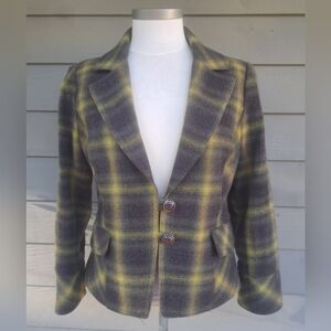 Chapter One Plaid Blazer